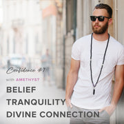 Confidence 7 Male with Amethyst Necklace